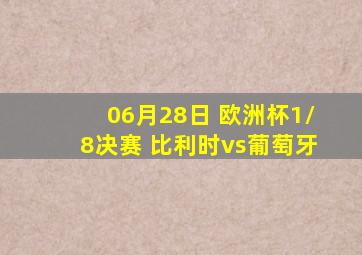 06月28日 欧洲杯1/8决赛 比利时vs葡萄牙